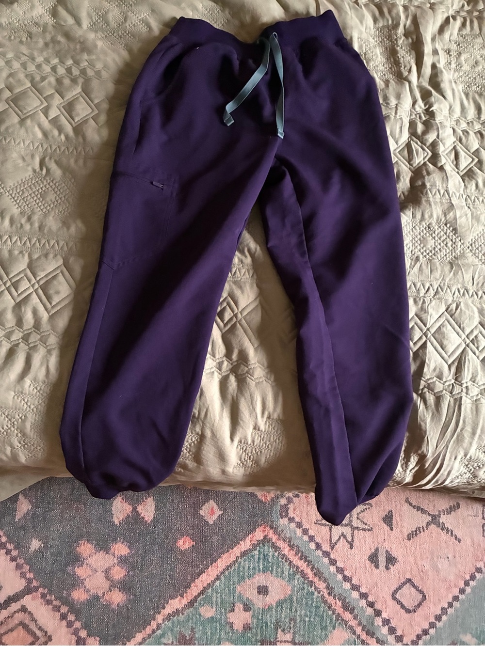 Figs Purple Zamora Jogger Pants